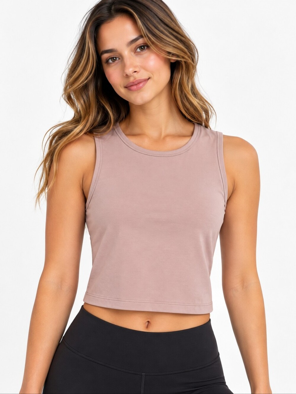 TnAction Aritzia Women’s 2XS Pink Cropped Sleeveless Tank Top